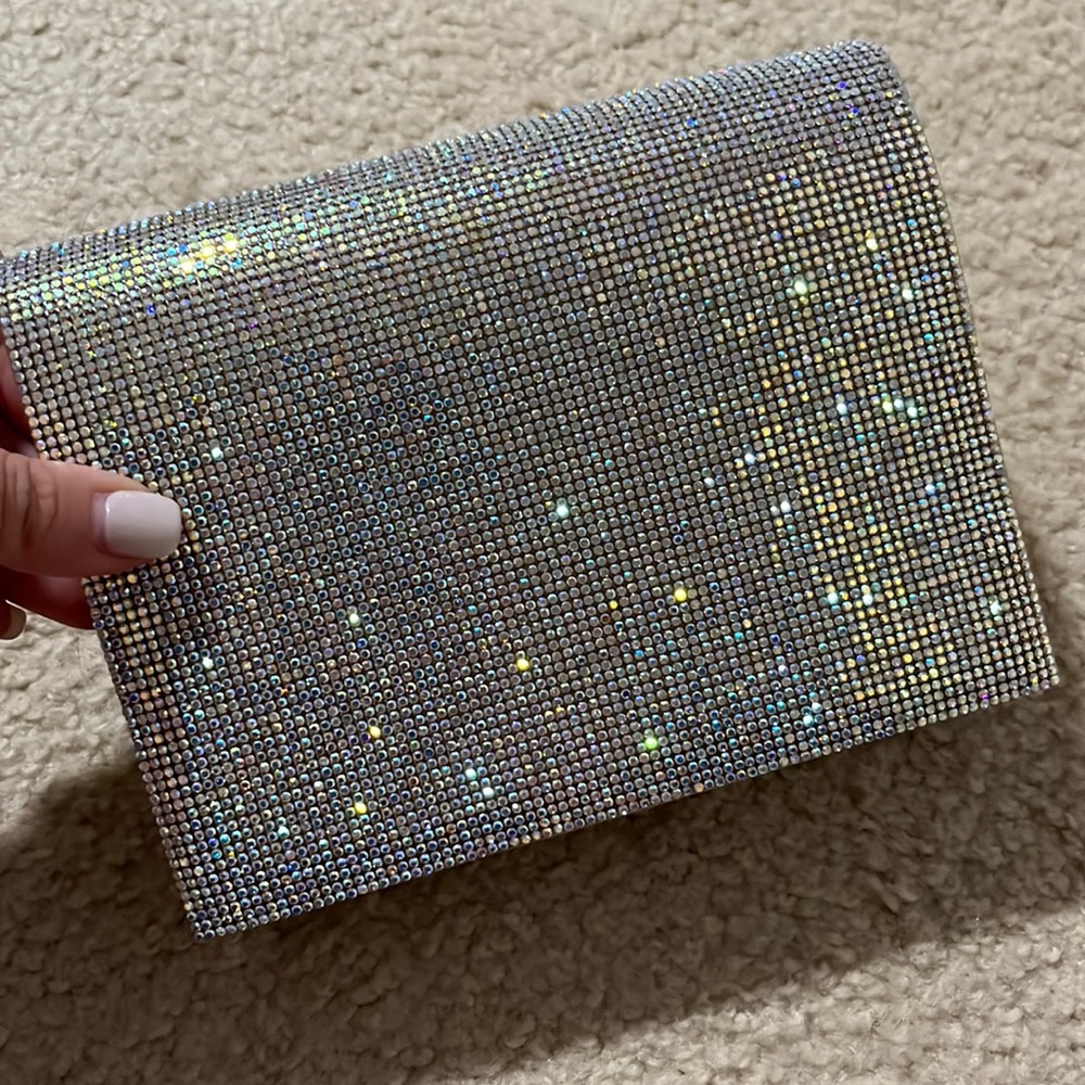 Gold with some bling wristlet